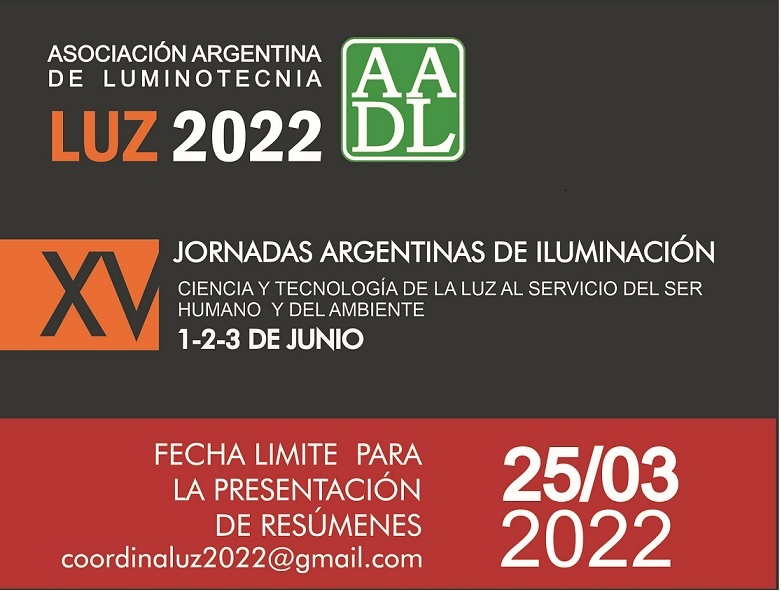Lee más sobre el artículo XV Jornadas Argentinas de Luminotecnia “LUZ 2022”